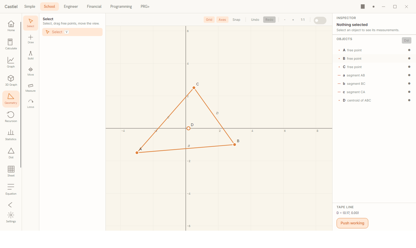The School geometry board