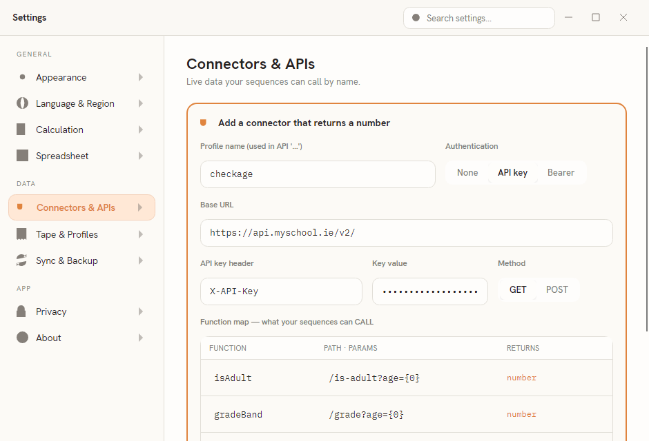 Adding a custom API connector